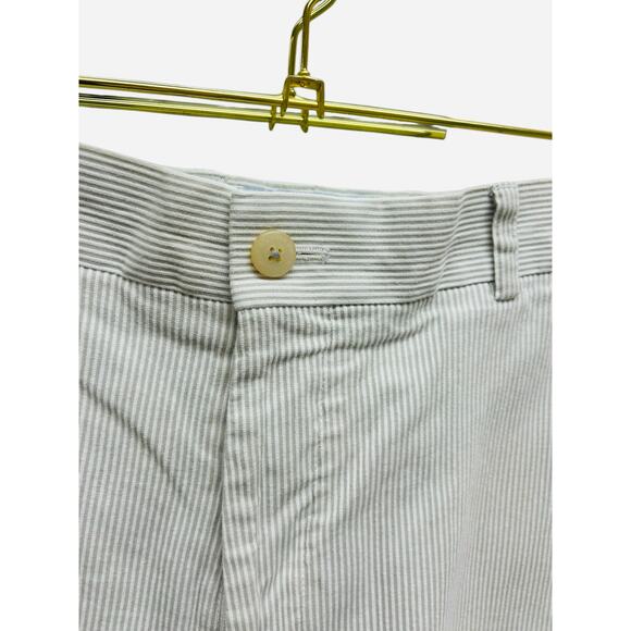 Southern Tide 34 Striped Shorts Mens Shipjack Brown‎ White Classic Fit Cotton - Picture 7 of 10